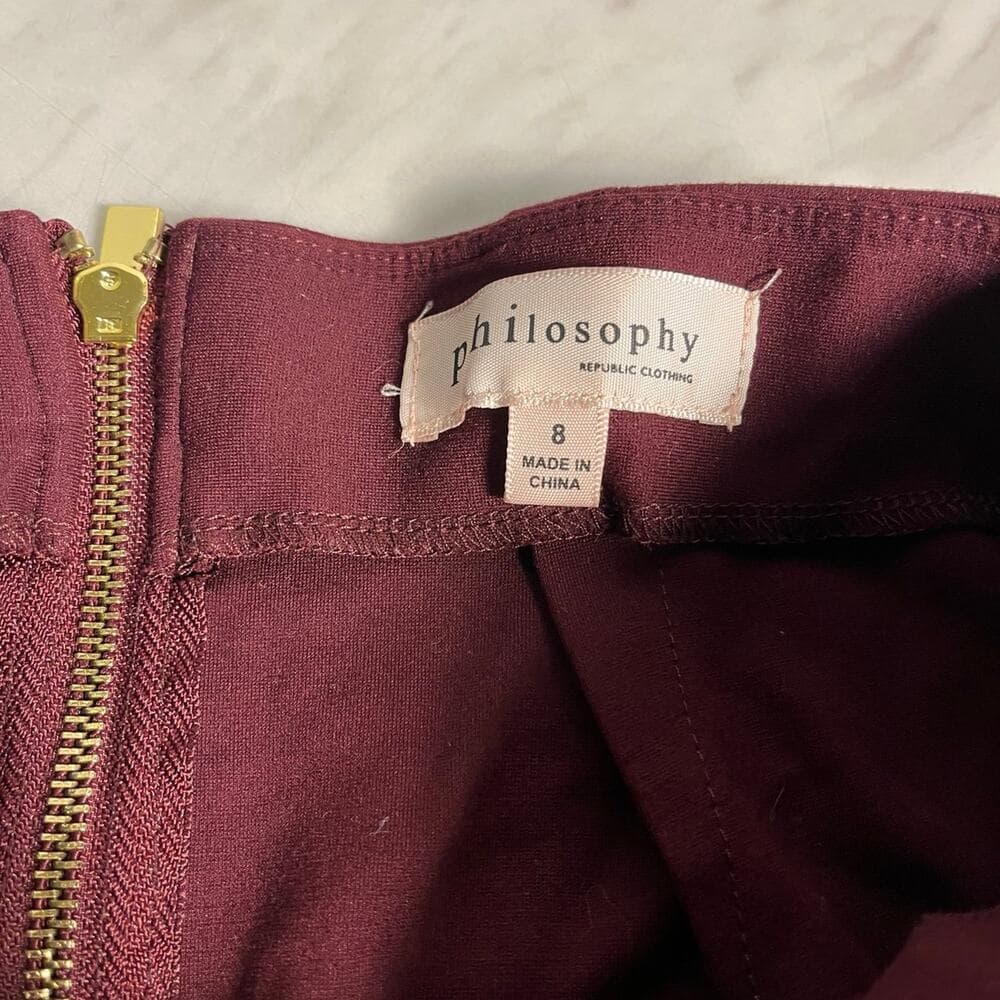 Women’s Skirt Burgundy Size 8 - Thumbnail 3