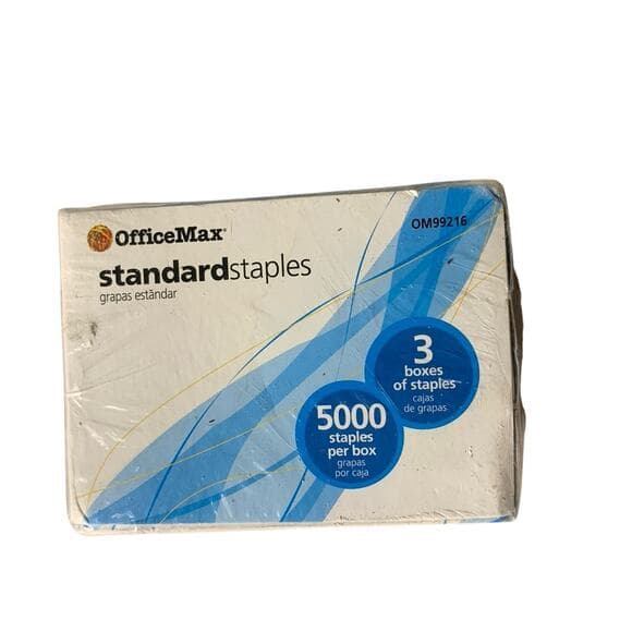OfficeMax Standard Staples 3 Boxes of 5,000 - NEW! - Thumbnail 4