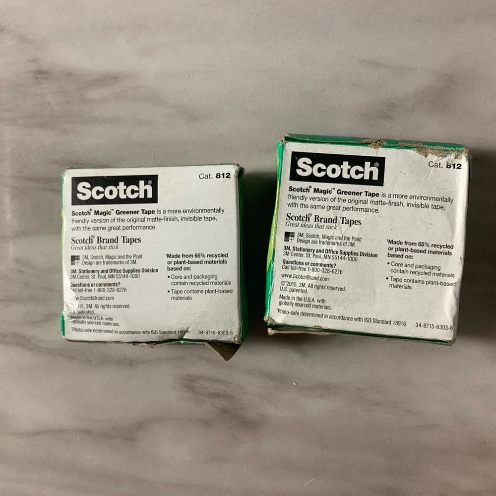Scotch Magic Greener Tape 3/4 IN X 900 IN (25 YD) 19mm X 22,8 2 Pack