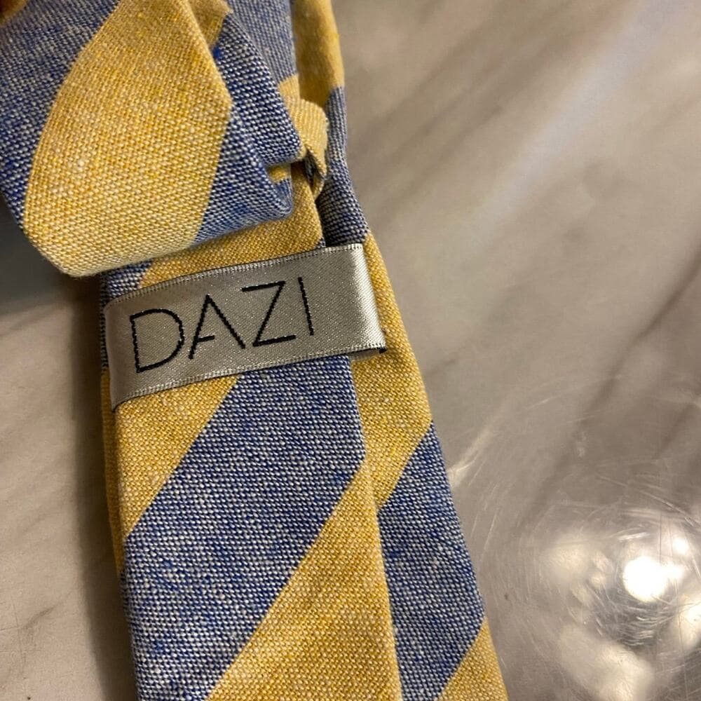 Dazi yellow & blue tie - Thumbnail 3