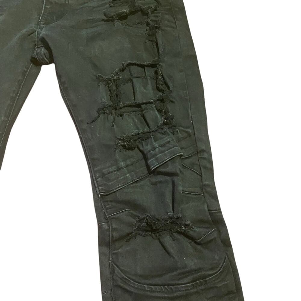 Smoke rise black mens jeans size 40/32 - Thumbnail 3