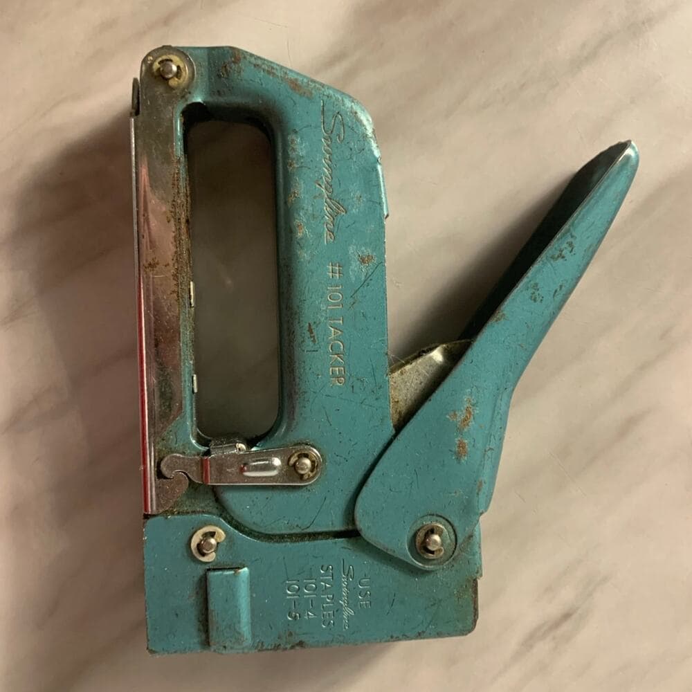 Vintage Antique Swingline 101 Stapler Staple Gun Green Long Island City NY