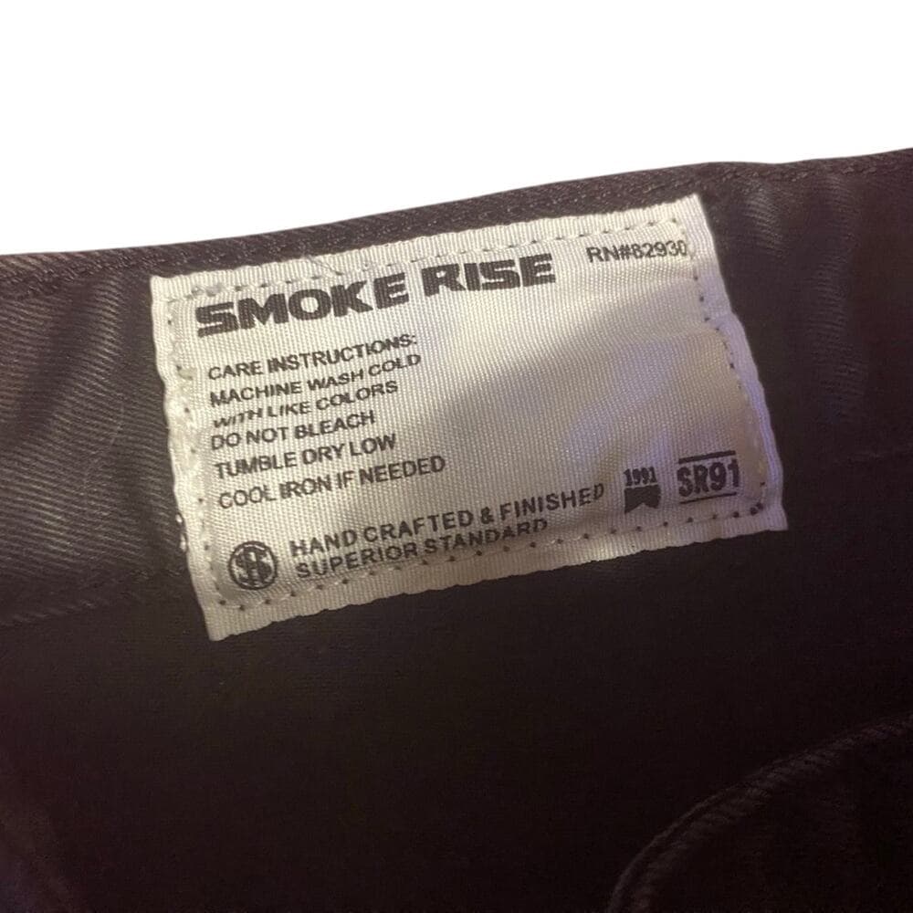 Smoke rise black mens jeans size 40/32 - Thumbnail 5