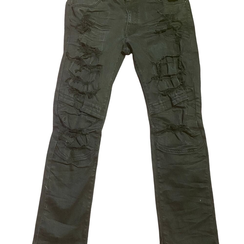 Smoke rise black mens jeans size 40/32