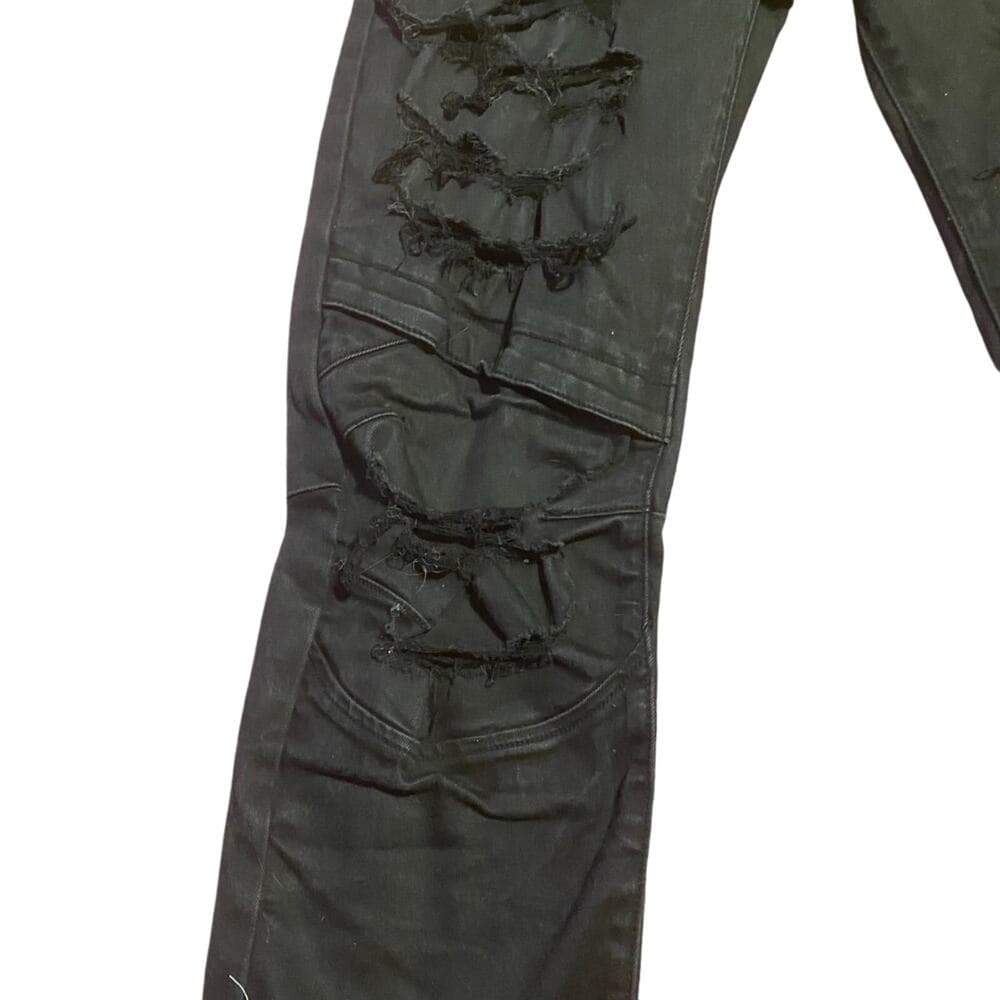 Smoke rise black mens jeans size 40/32 - Thumbnail 2
