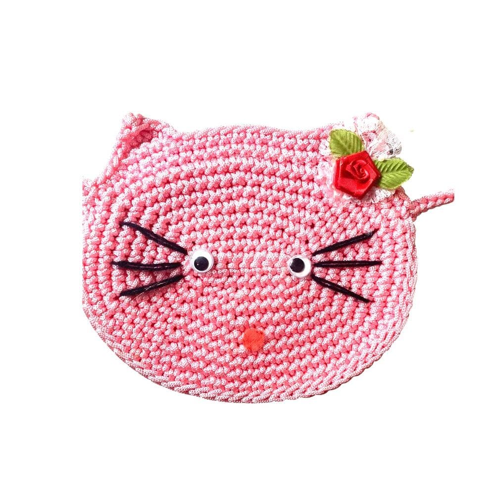 crocheted crossbody mini bags - Thumbnail 4