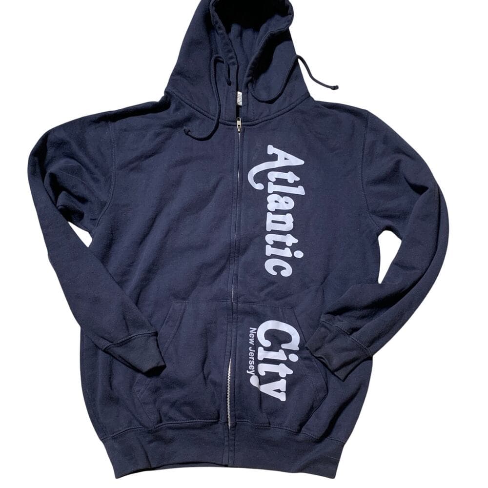 Atlantic City Navy Hoodie Size Small - Thumbnail 2