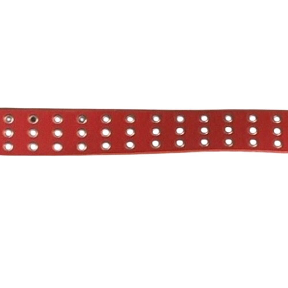 Genuine Leather Red Belt Size Medium - Thumbnail 4