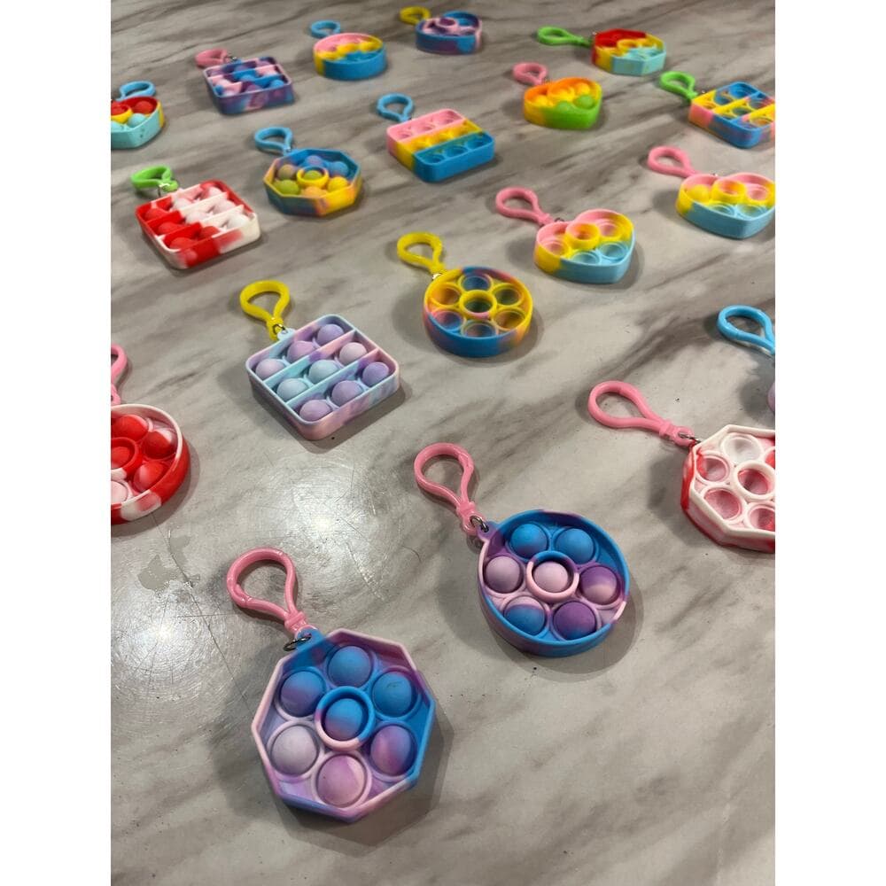Pop Fidget Keychain 28 Pack Mini Fidget Toys