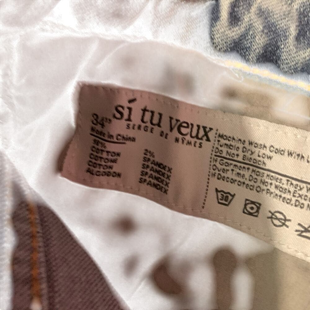 Si Tu Veux Superstack Mens Jeans Size 34 - Thumbnail 5