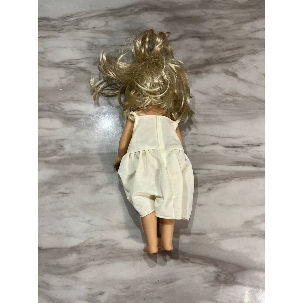 American Girl 14.5" Doll Wellie Wishers Camille Blond Hair Blue Eyes Euc