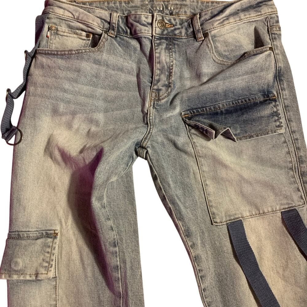 Si Tu Veux Superstack Mens Jeans Size 34 - Thumbnail 3