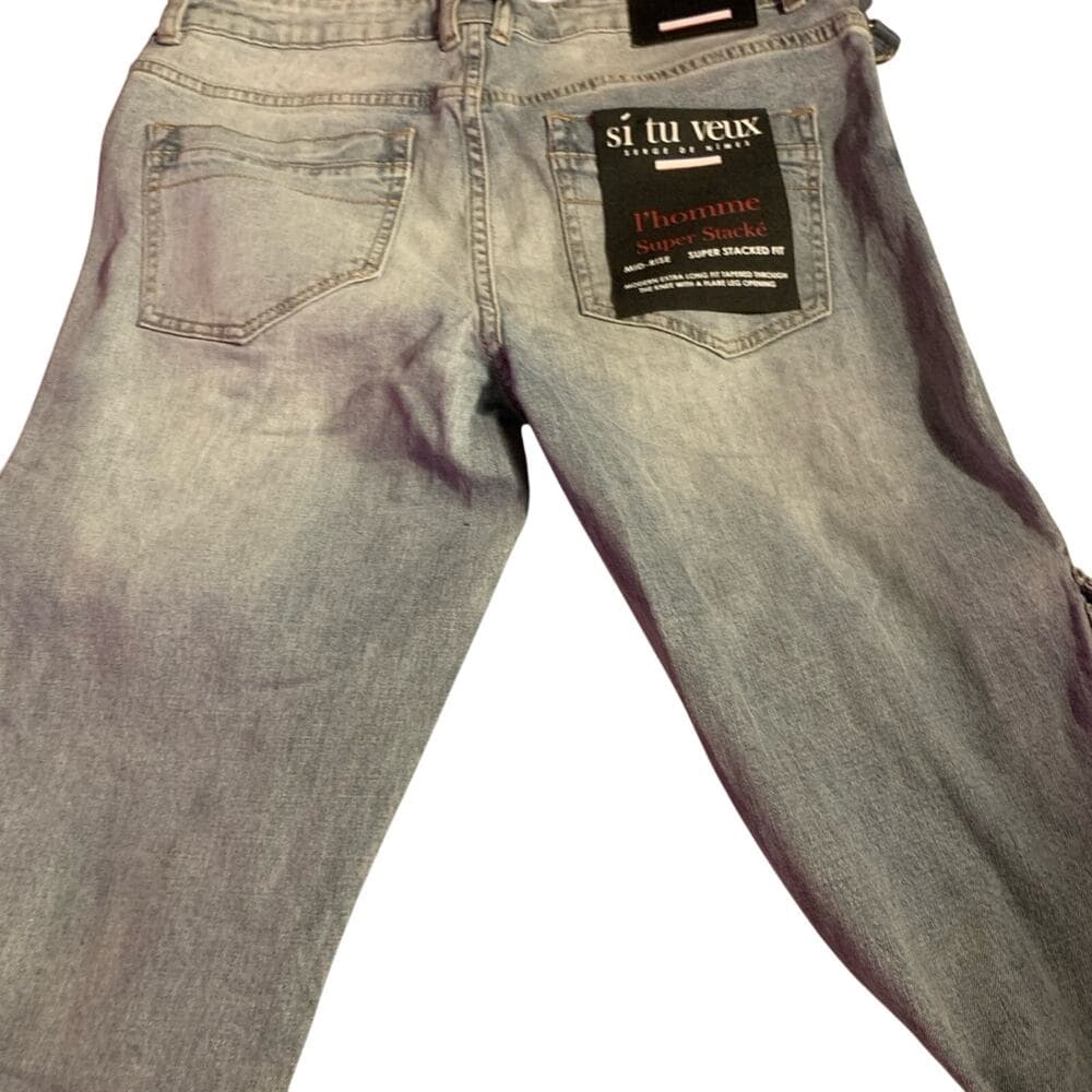 Si Tu Veux Superstack Mens Jeans Size 34 - Thumbnail 7