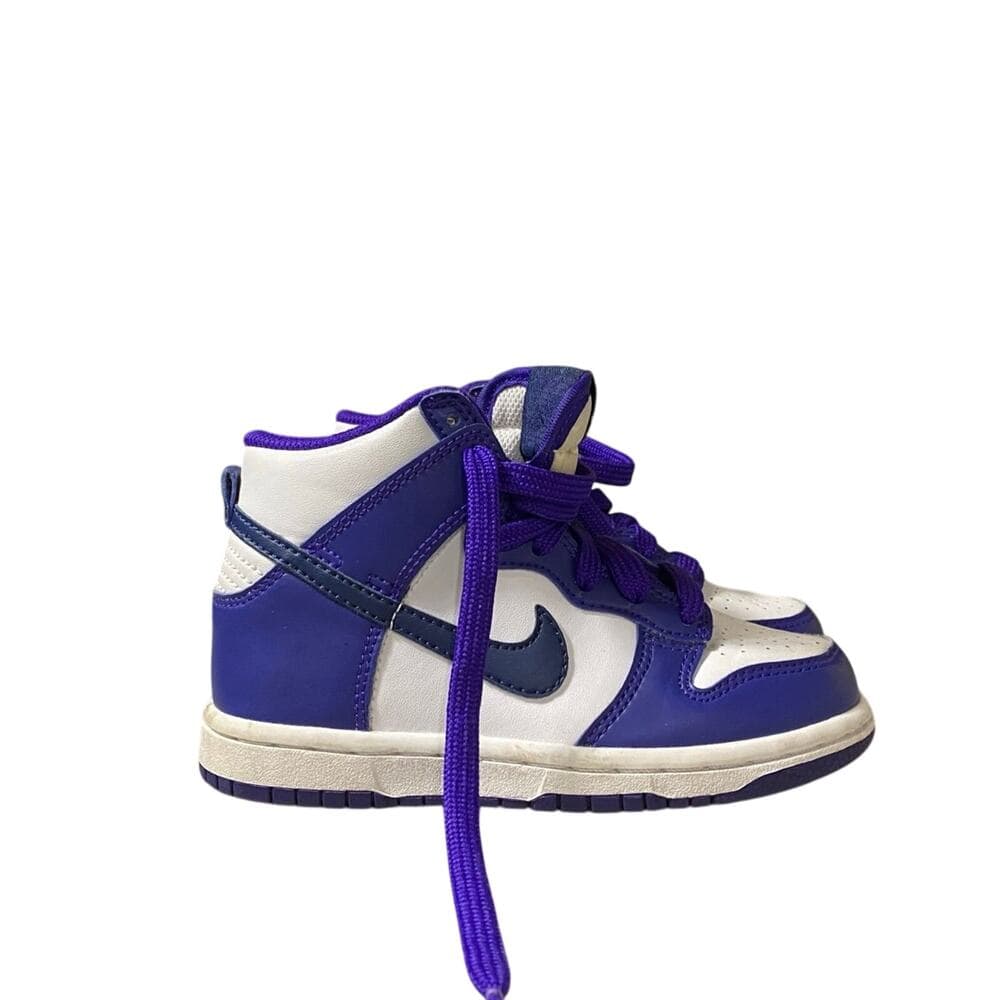 Size 10.5 c (PS) - Nike Dunk High Electro Purple Midnight Navy - Thumbnail 5