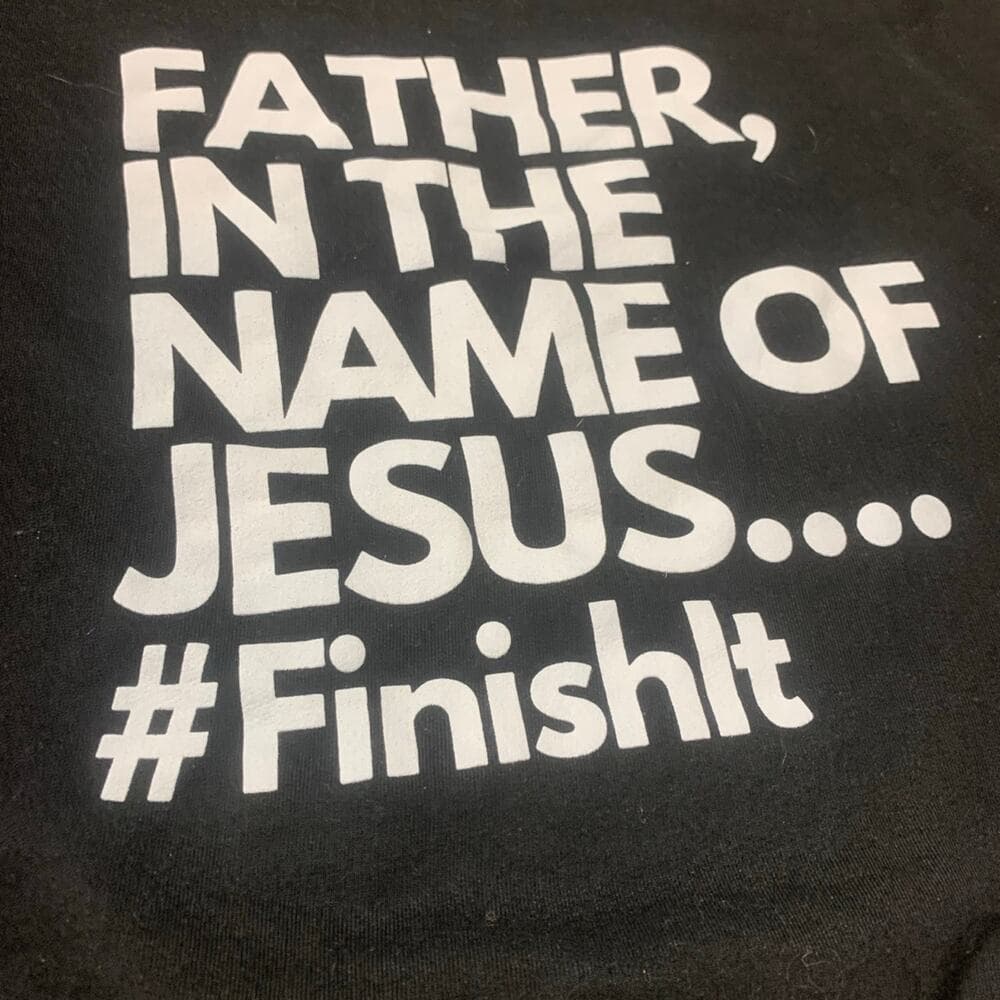 Sweatshirt Size Small father in the name of Jesus t-shirt