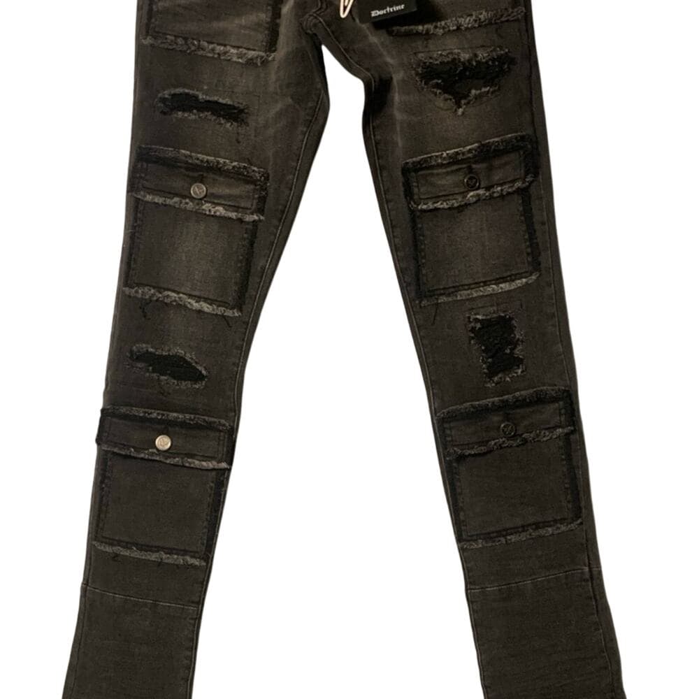 Doctrine Superstack Jet Black Mens Jeans Size 32 - Thumbnail 9