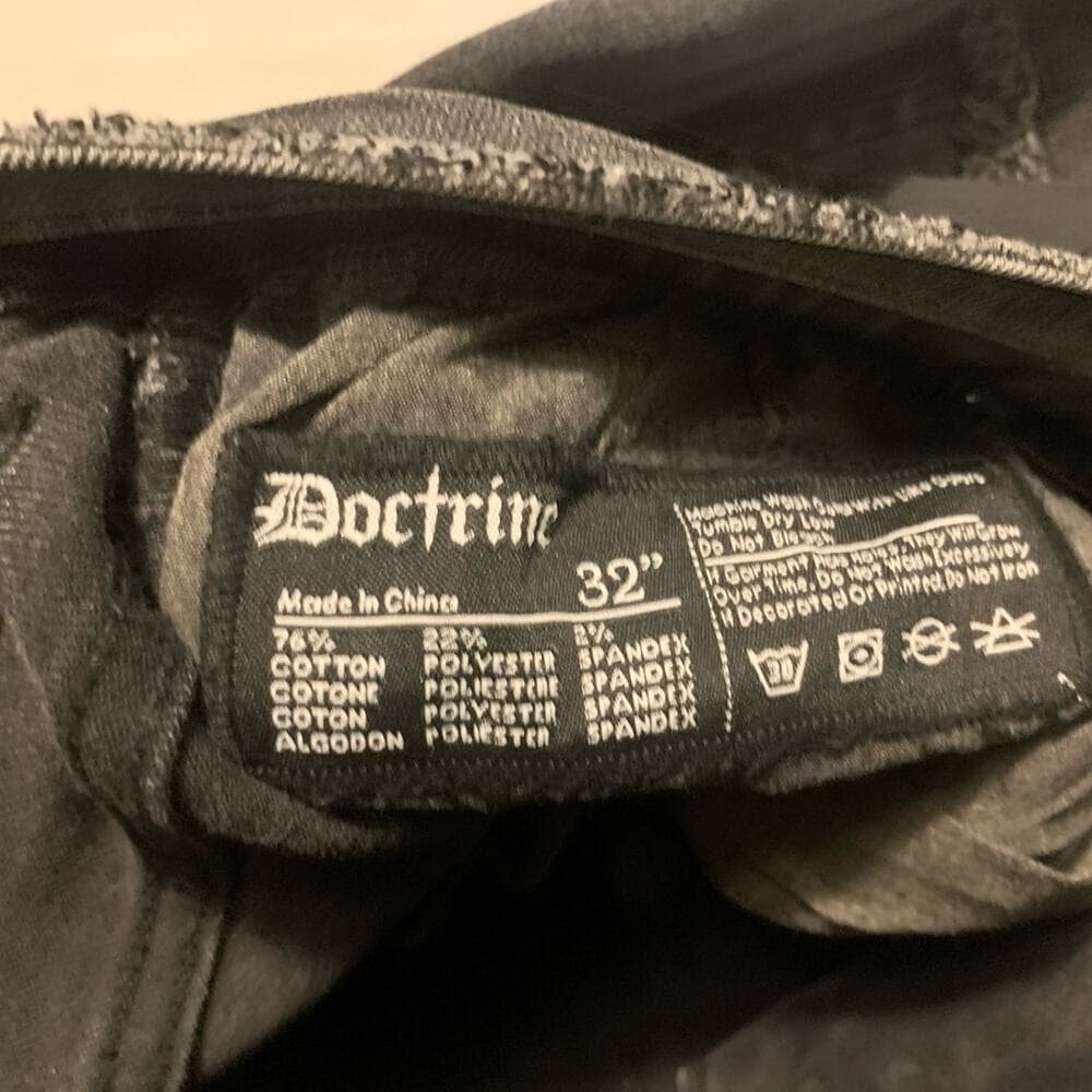 Doctrine Superstack Jet Black Mens Jeans Size 32 - Thumbnail 5