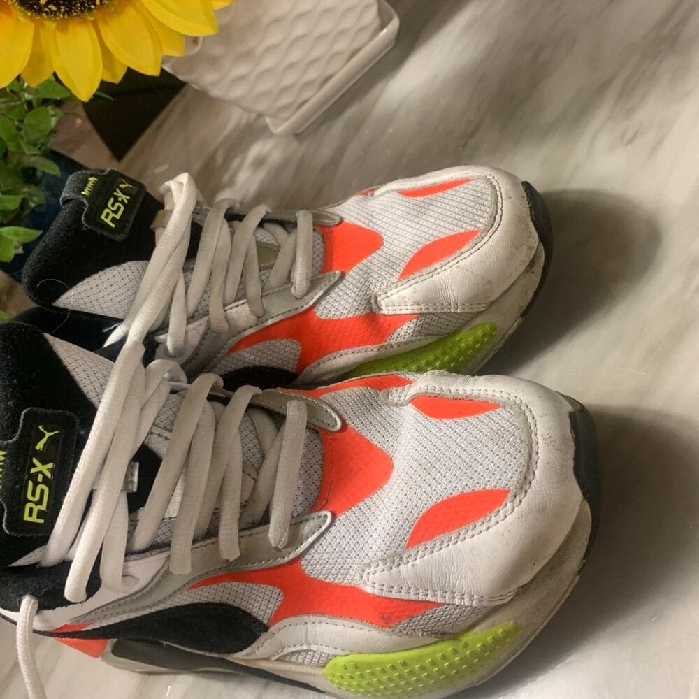 Men's Puma RS-X3 'Lava Blast' Running Shoes White/Black Size 11