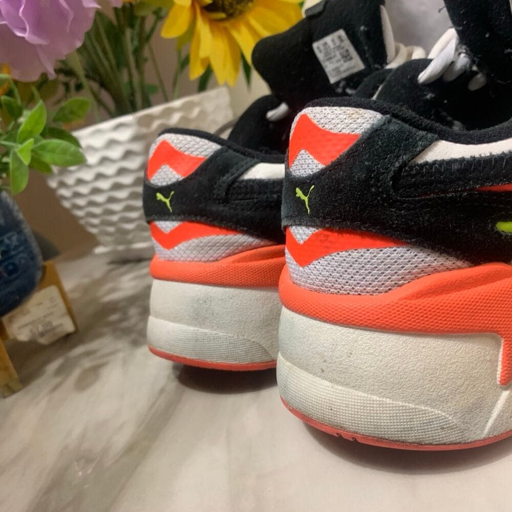 Men's Puma RS-X3 'Lava Blast' Running Shoes White/Black Size 11 - Thumbnail 2