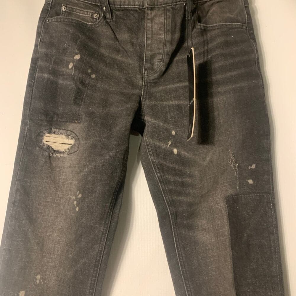Shabaz Z Brothers Superstack Black Mens Jeans Size 32 - Thumbnail 3