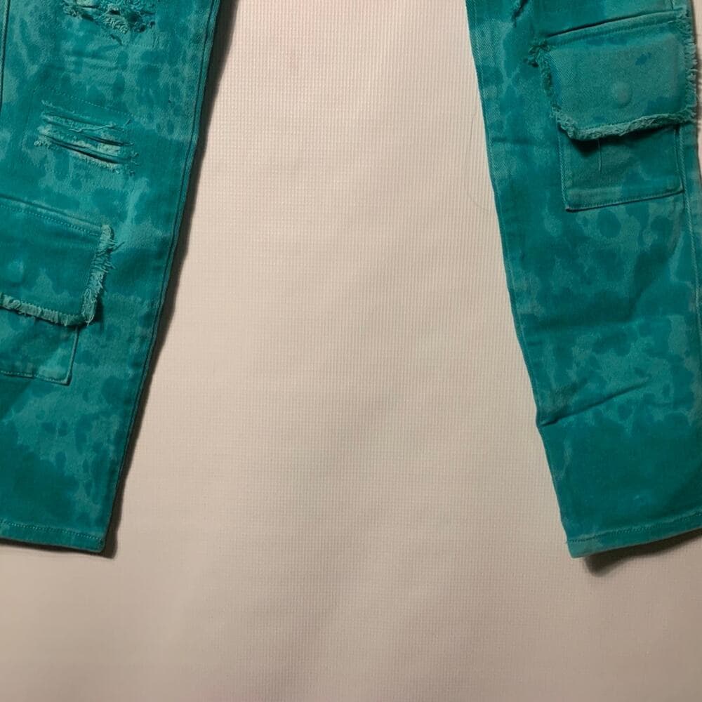 Si Tu Veux Teal Mens Jeans Size 32