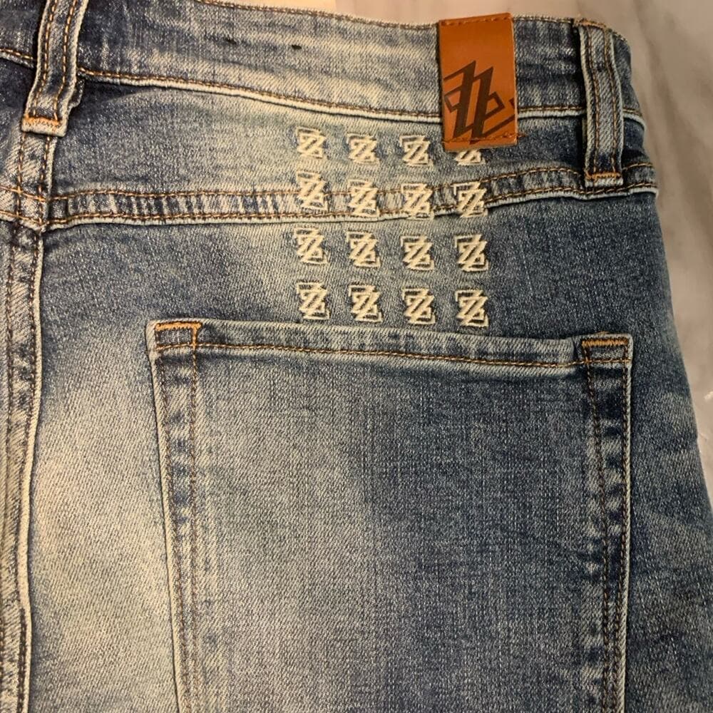 Shabaz Z Brothers Blue Mens Jeans Size 34 - Thumbnail 4