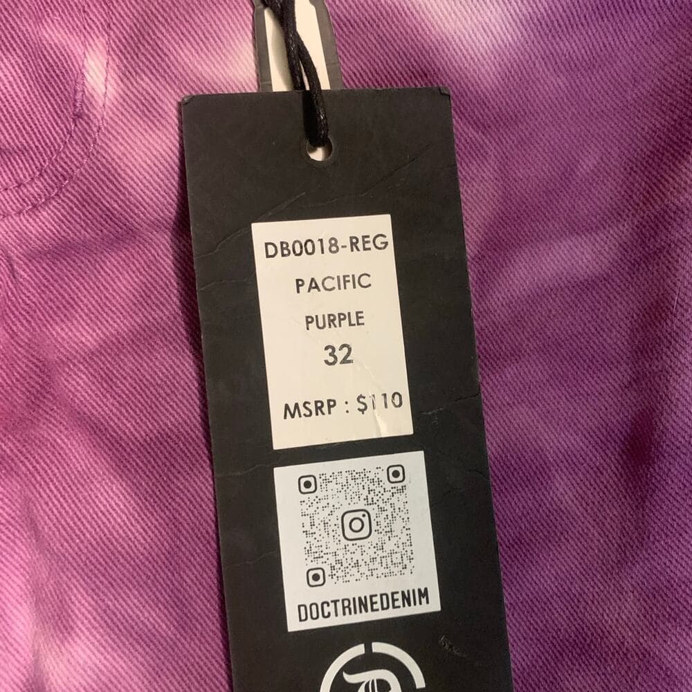 Doctrine Superstack Purple Mens Jeans 32 - Thumbnail 5