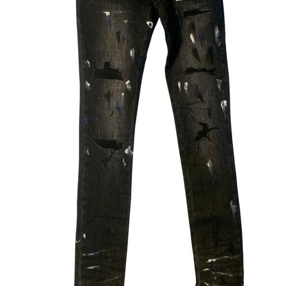 Si Tu Veux Superstack Black Wash Mens Jeans Size 36 - Thumbnail 13
