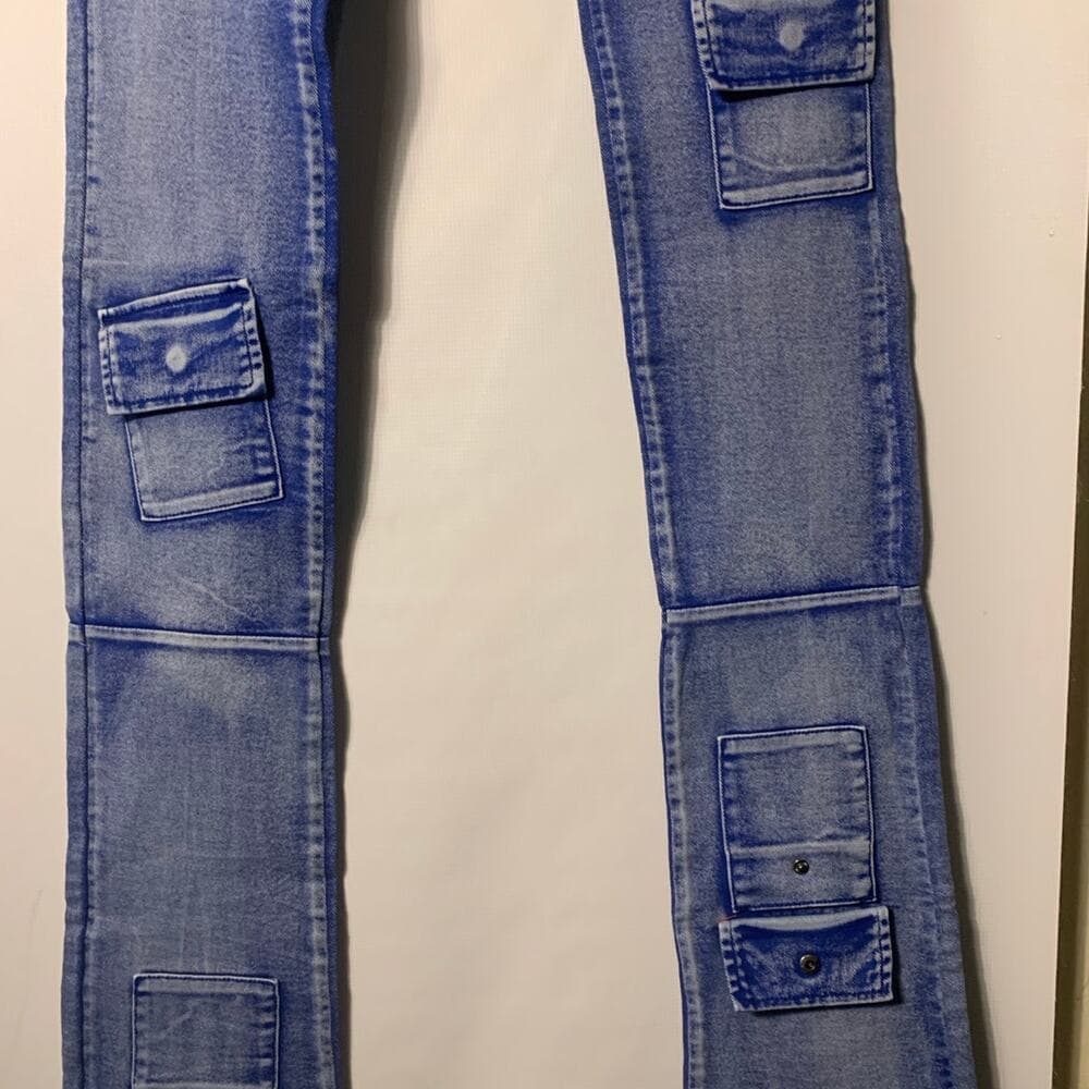 Si Tu Veux Superstack Royal Mens Jeans Size 32
