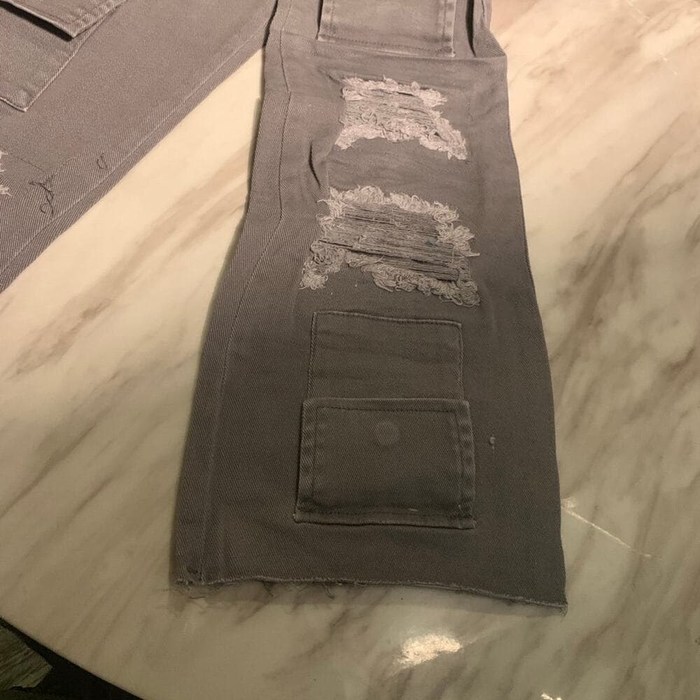 Si Tu Veux Superstack Grey Mens Jeans 30 - Thumbnail 9