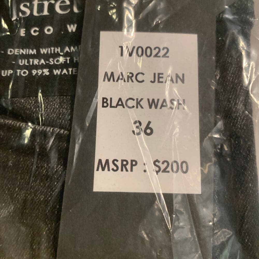 Si Tu Veux Superstack Black Wash Mens Jeans Size 36 - Thumbnail 11