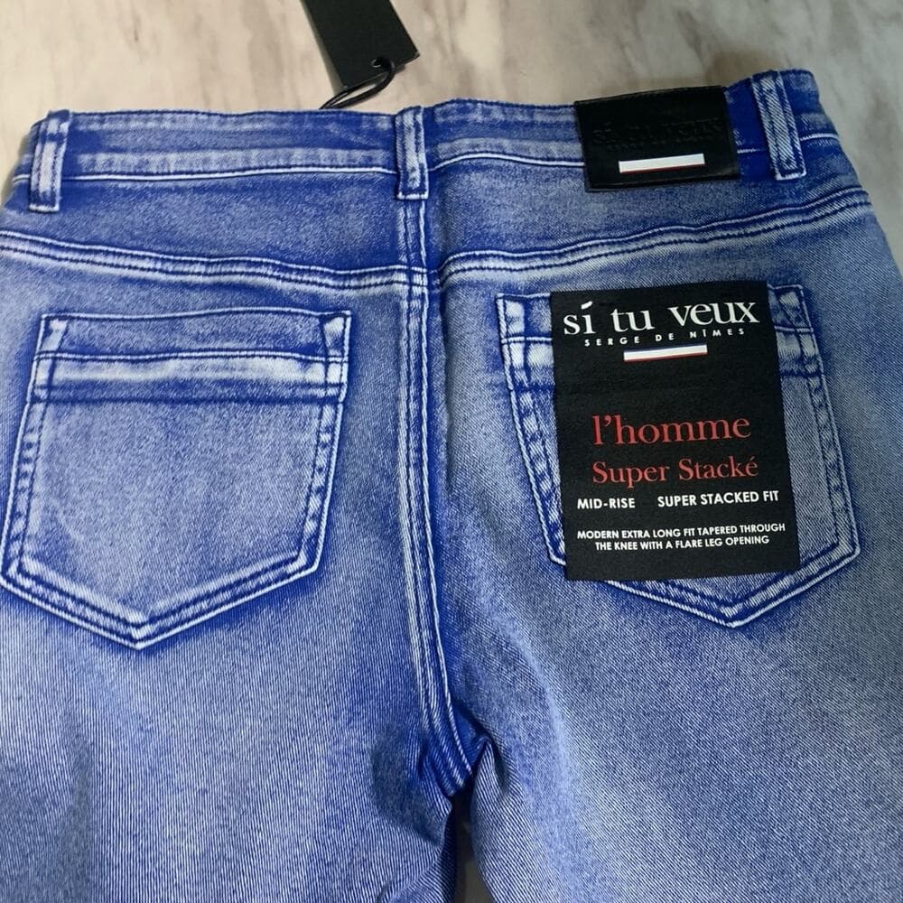 Si Tu Veux Superstack Royal Mens Jeans Size 32 - Thumbnail 5