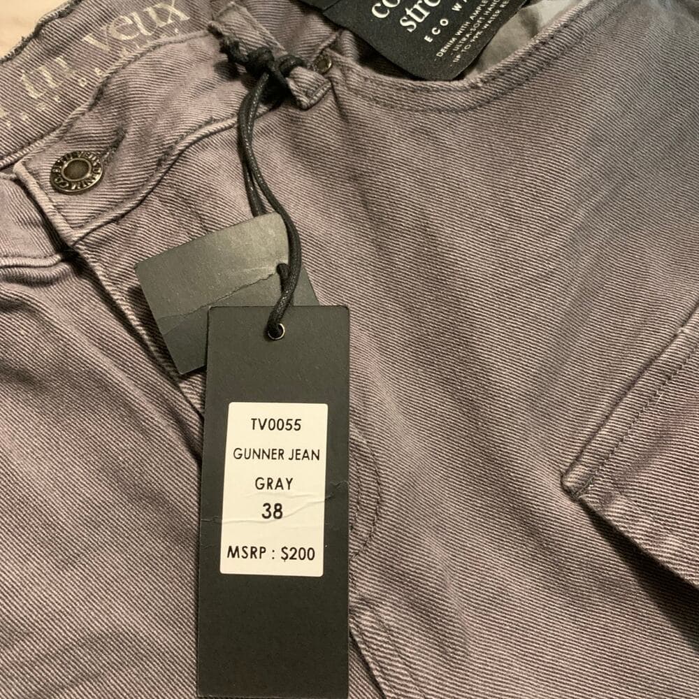 Si Tu Veux Superstack Grey Mens Jeans 38 - Thumbnail 6