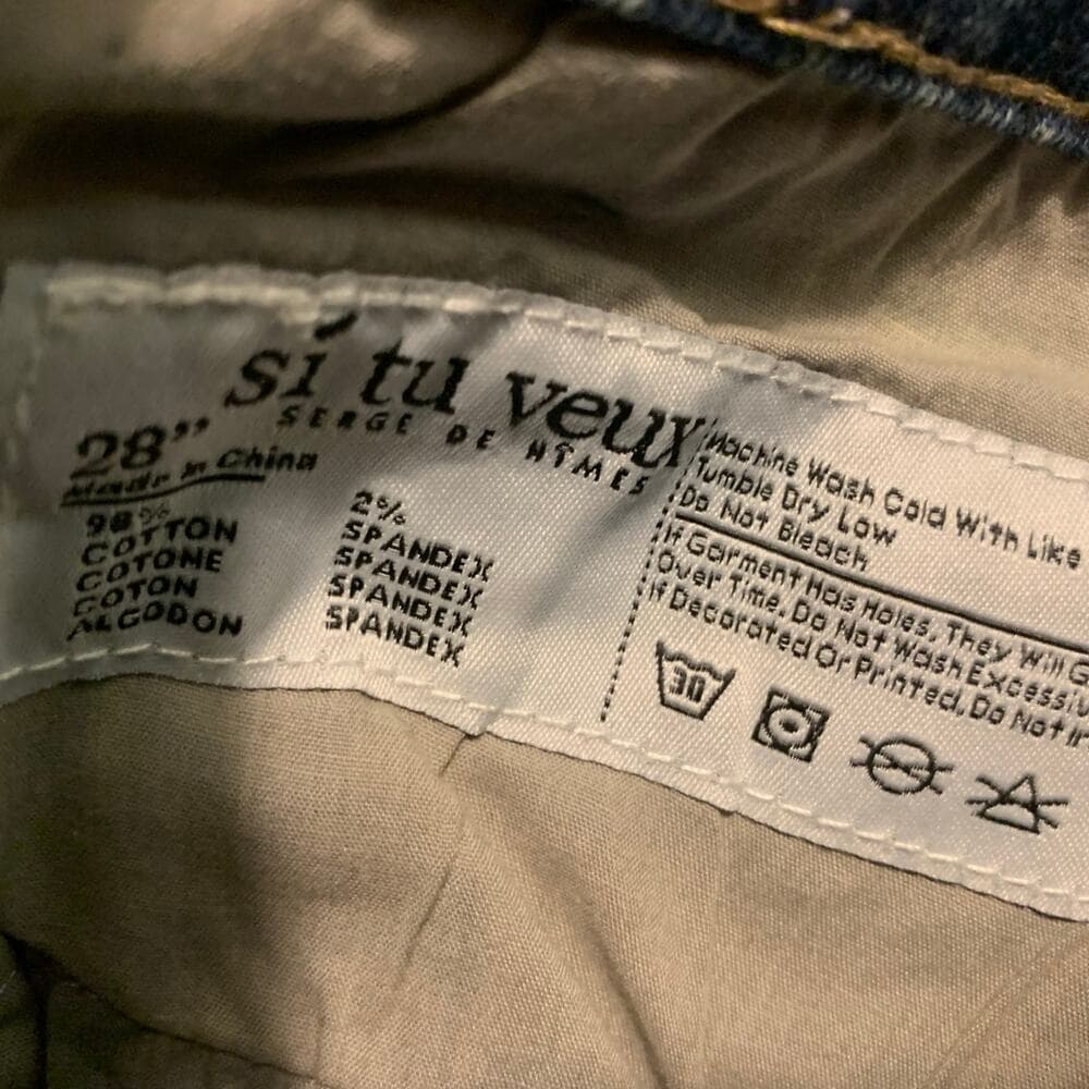 Si Tu Veux Superstack Matte Gold Mens Jeans Size 28 - Thumbnail 7
