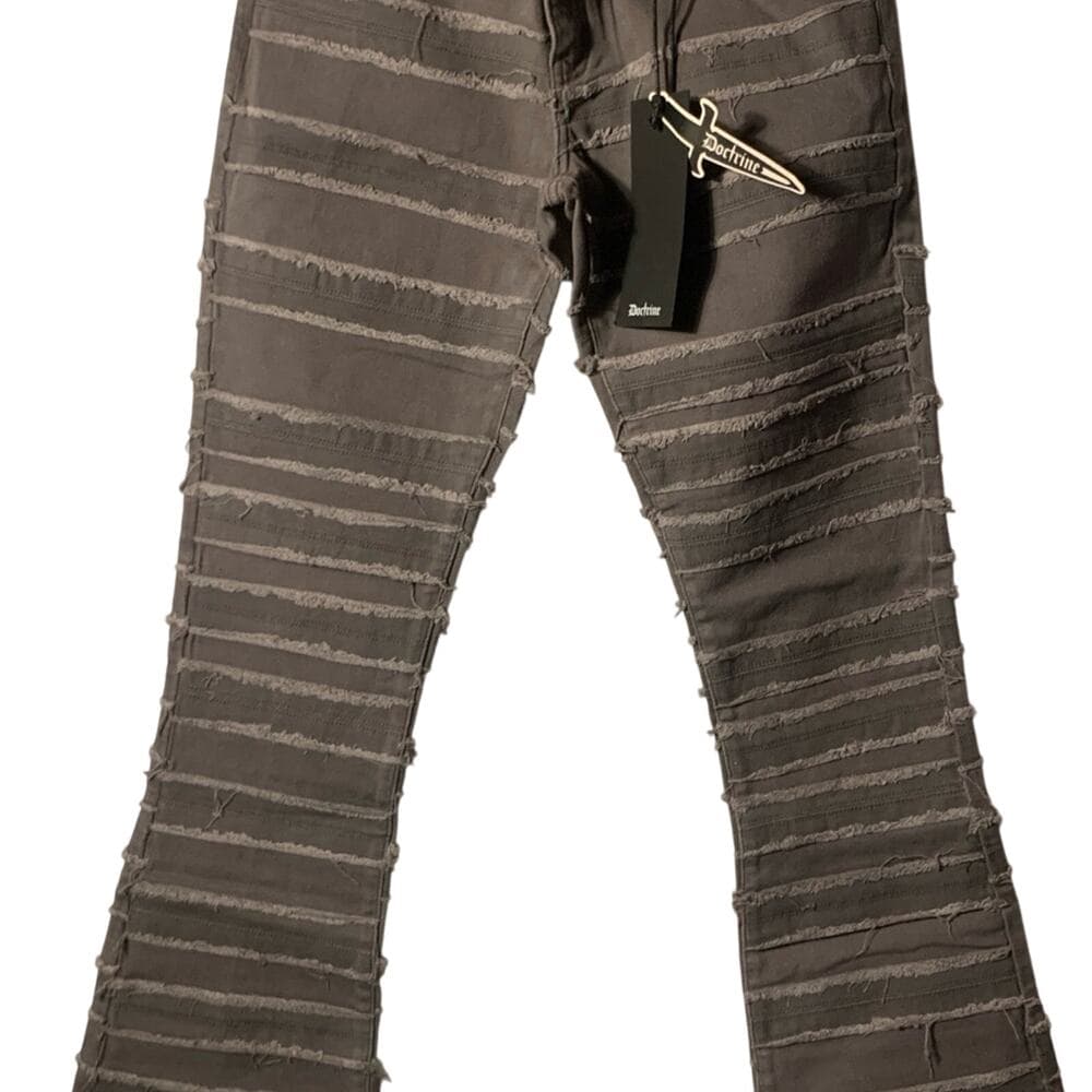 Doctrine Grey Flared Mens Jeans Size 32 - Thumbnail 6