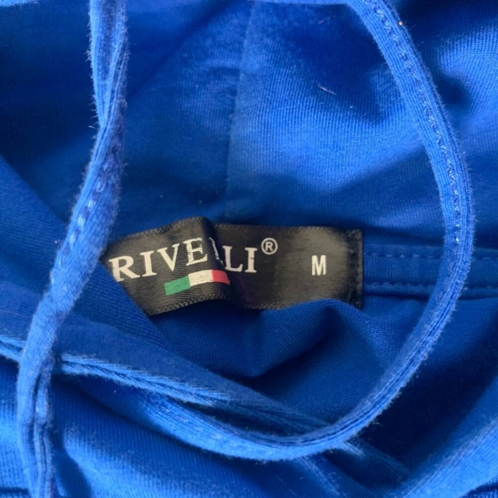 Rivelli Blue Mens Short Sleeve Hoodie Size M - Thumbnail 2