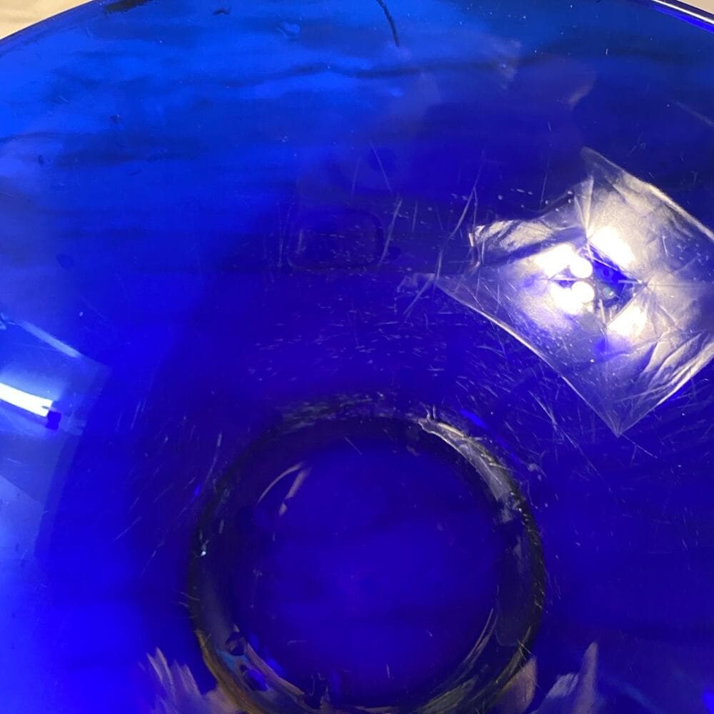 Vintage Cobalt Blue Bowl - Thumbnail 5