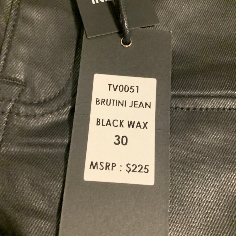 Si Tu Veux Superstack Black Wax Mens Jeans Size 30 - Thumbnail 4