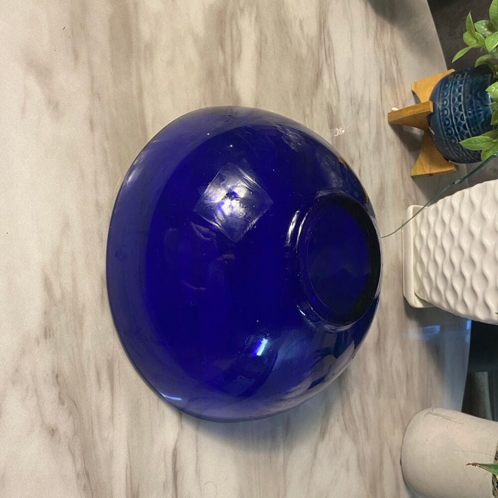 Vintage Cobalt Blue Bowl - Thumbnail 3