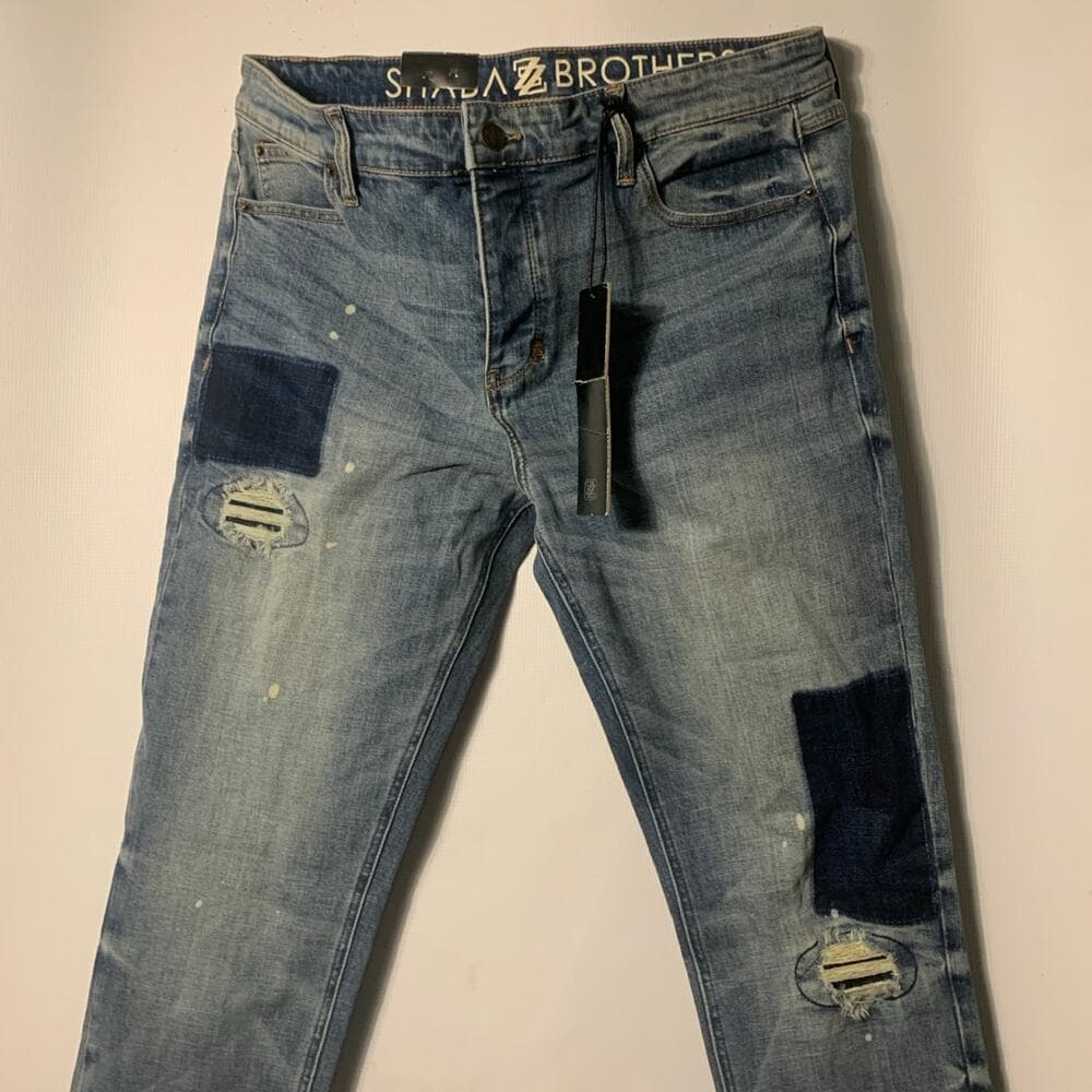 Shabaz Z Brothers Blue Mens Jeans Size 38 - Thumbnail 3