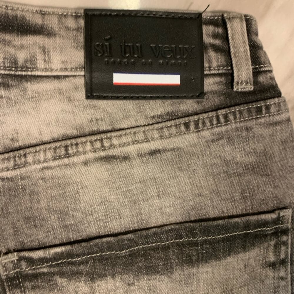 Si Tu Veux Grey Mens Jeans Size 32 - Thumbnail 6