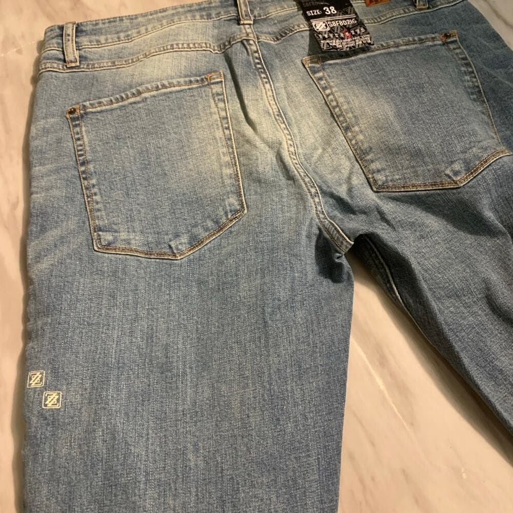 Shabaz Z Brothers Blue Mens Jeans Size 38 - Thumbnail 6