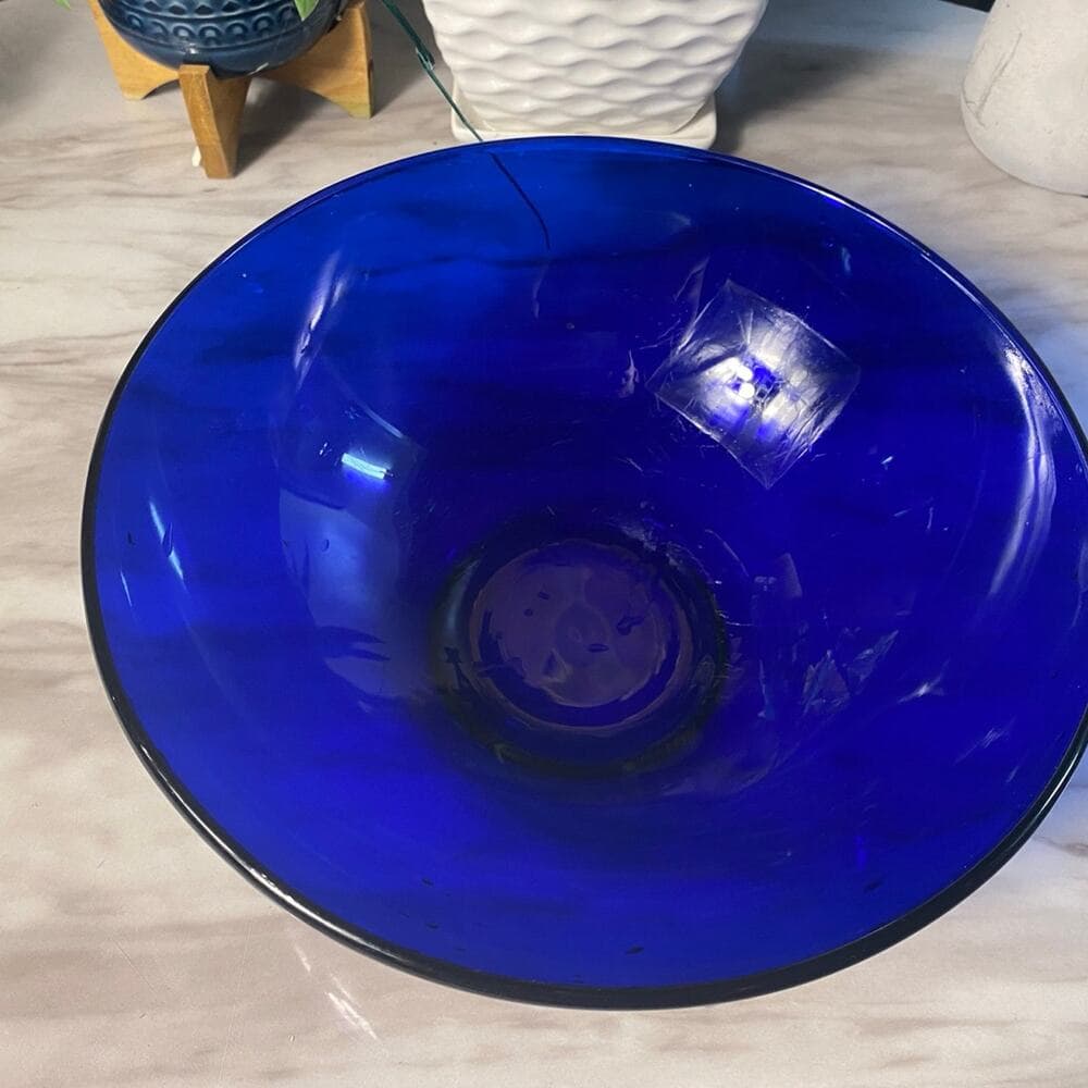 Vintage Cobalt Blue Bowl