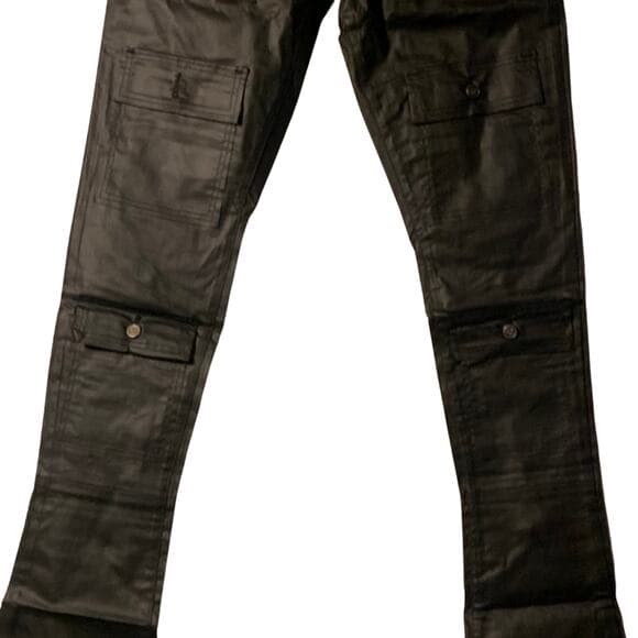 Doctrine Superstack Black Wax Mens Jeans Size 40 - Thumbnail 9