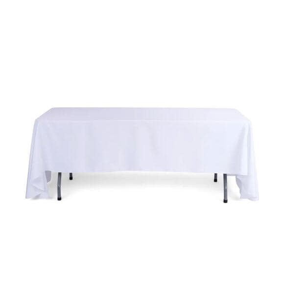 60'' x 126'' Polyester Tablecloth - White - Thumbnail 4