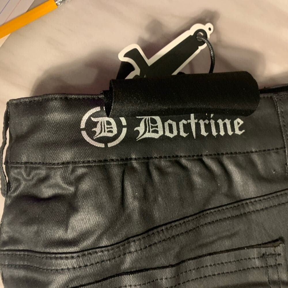 Doctrine Superstack Black Wax Mens Jeans Size 40 - Thumbnail 6