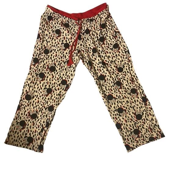 Disney Minnie Mouse animal print capri sleepwear - Thumbnail 4