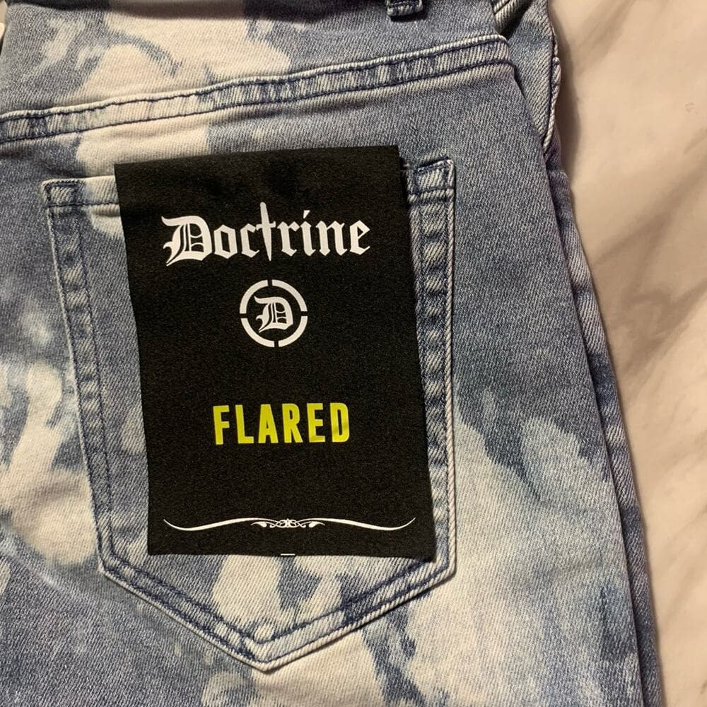 Doctrine Flared Mens Jeans Size 32 - Thumbnail 3