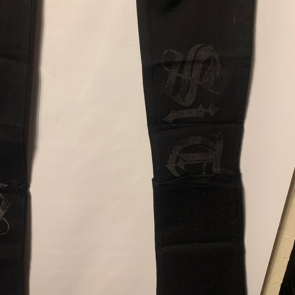 Si Tu Veux Superstack Black Wash Mens Jeans Size 34