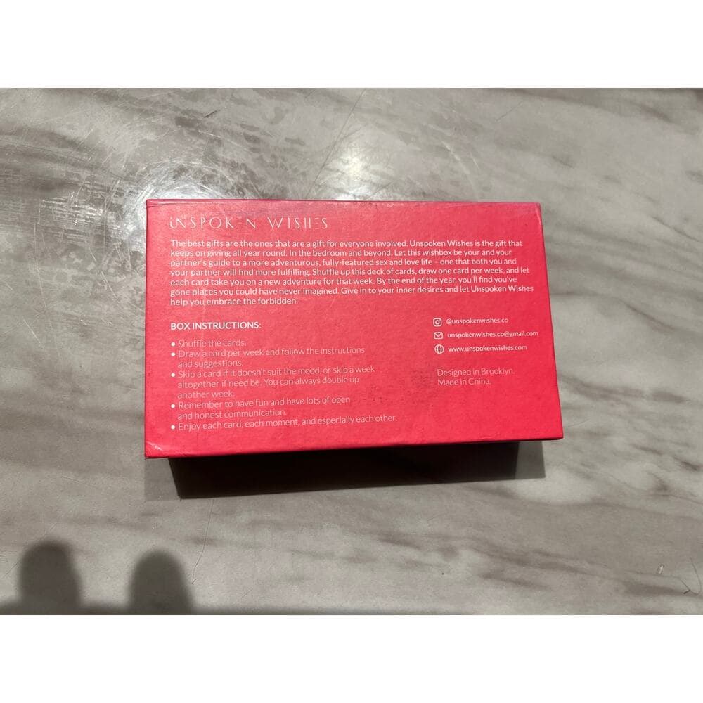 Unspoken Wishes Card Game